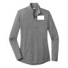 Ladies PosiCharge ® Tri Blend Wicking 1/4 Zip Pullover Thumbnail